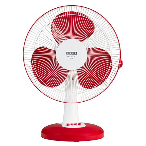 Buy Usha Mist Air ICY 400mm Table Fan Red Online At Low Prices In