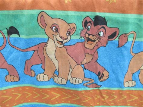 Bedding Sheets And Pillowcases Vintage Disney The Lion King Fitted Twin