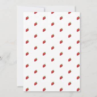 Modern Berry Sweet Strawberry Baby Shower Invitation Zazzle