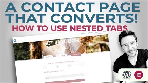 How To Use Elementor Nested Tabs To Make A Contact Page Youtube