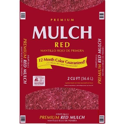 Premium 2 Cu Ft Red Hardwood Mulch In The Bagged Mulch Department At