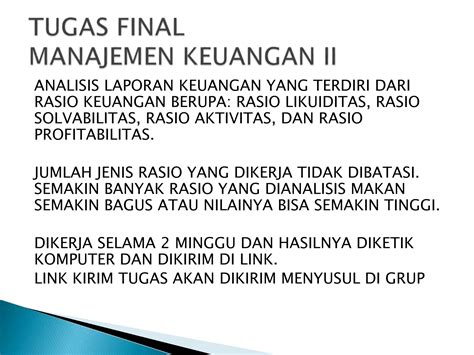 Tugas Final Manajemen Keuangan Ii Pptx