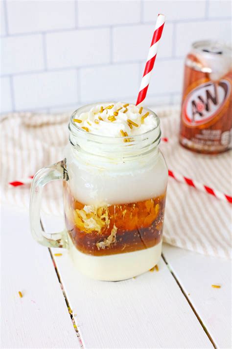 Layered Root Beer Float Cocktail