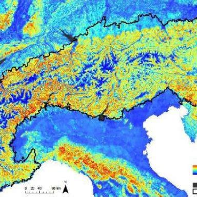 Lynx habitat suitability map (MaxEnt). Red = highly suitable habitat ...