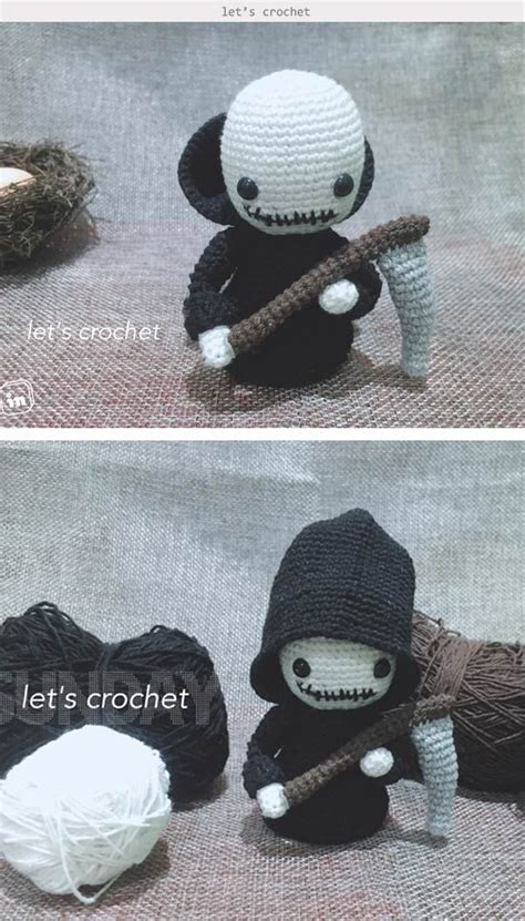 Grim Reaper Amigurumi Crochet Pattern Halloween Crochet Patterns