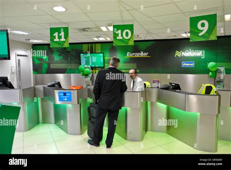 Europcar car hire at Edinburgh airport Scotland Stock Photo - Alamy