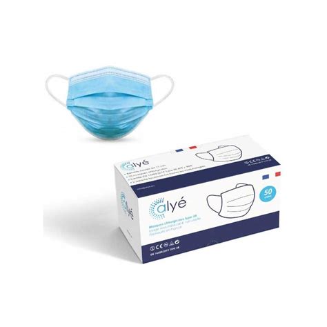 Masque Chirurgical Jetable Bleu Type Iir Protection Efficace