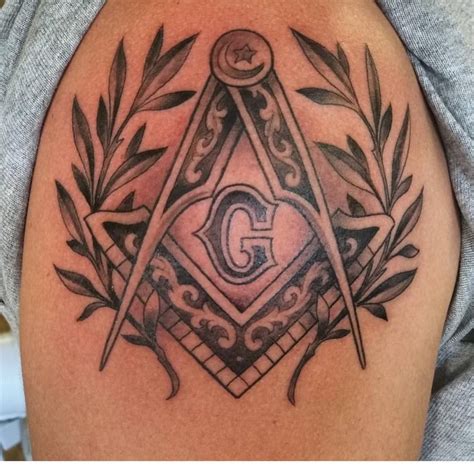 Masonic Square And Compass Tattoo