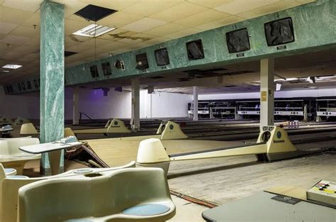 The Bowling Section Of This Abandoned Bowling Alley And Pool Hall That