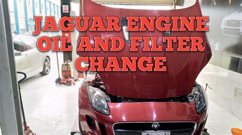 JAGUAR SUPERCHARGER F TYPE ENGINE OIL AND FILTER CHANGE V6 2014 YouTube