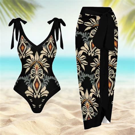 Vestitiy Bikini Sets For Women Women Vintage Colorblock Abstract Floral