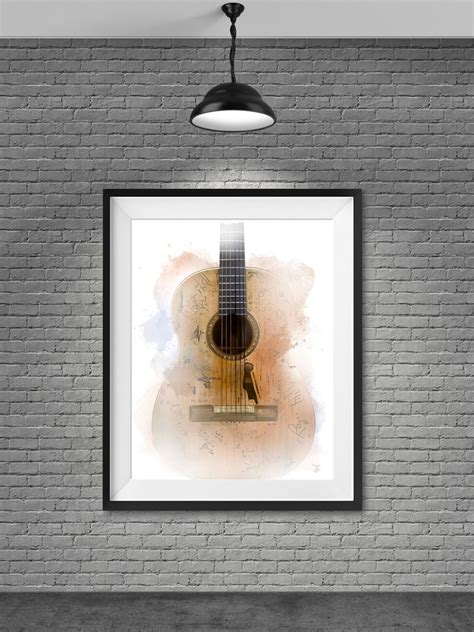 Trigger Willie Nelson's Signature Martin N-20 Watercolour Painting for ...