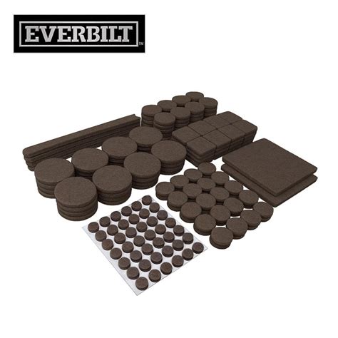 Everbilt Assorted Brown Self Adhesive Round Furniture Sliders Felt