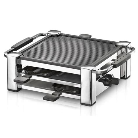 Rommelsbacher Rcc Raclette Grill Person S W Black Chrome