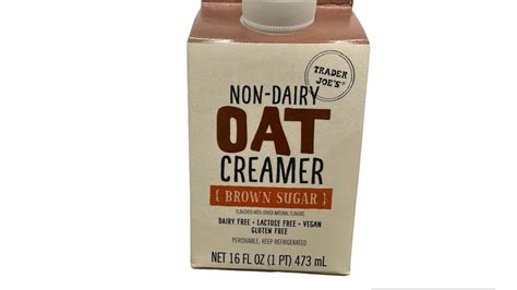 Trader Joes Non Dairy Oat Creamer Brown Sugar Veganfoodtastetest