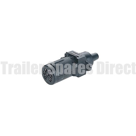7 pin small round plastic trailer plug | Trailer Spares Direct