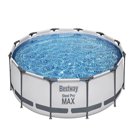 Piscina Steel Pro Max Gris Mx Cm Pool Set Bestway