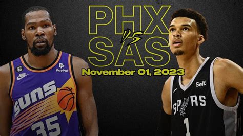 Phoenix Suns Vs San Antonio Spurs Best Game Highlights November 1