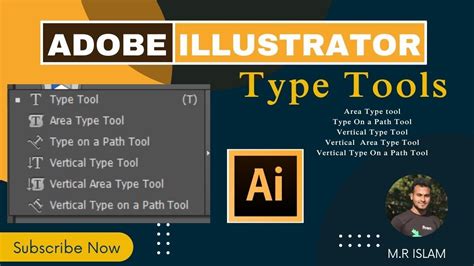 How To Use Adobe Illustrator Type Tool Area Type Tool Type Path