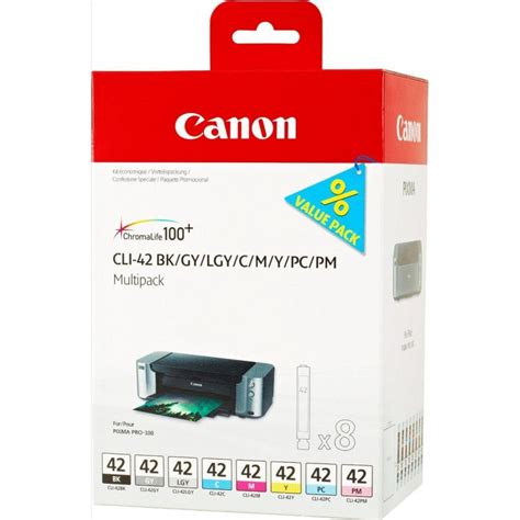 Multipack De Cartouches D Encre Canon Cli Bk Gy Lgy C M Y Pc Pm