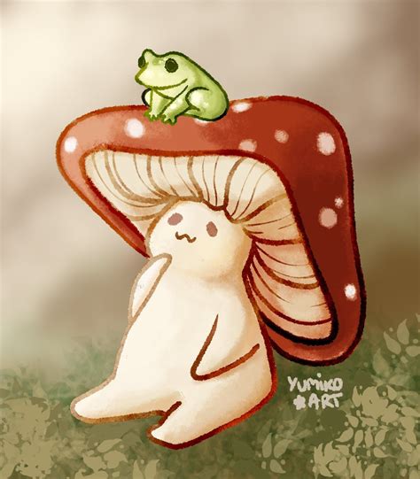 Drawing Mushroom Frog