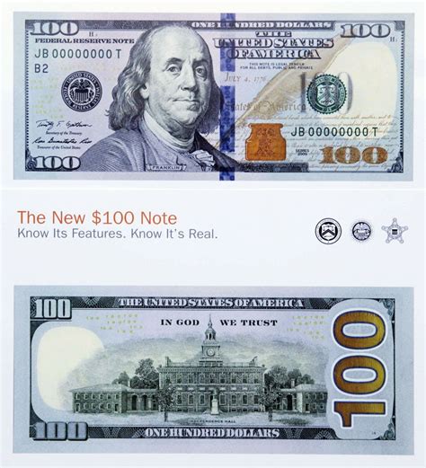 Printable 100 Dollar Bill Front And Back