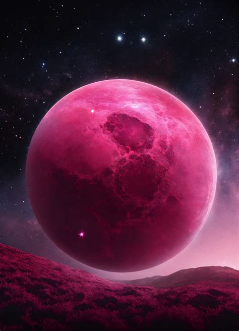 Lexica Sphère de Lumière étoile planète rose magenta univers dans l