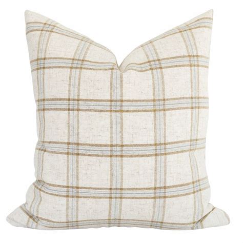 Hamilton Plaid Pillow Cover Plaid Pillow Covers Plaid Pillow Grey