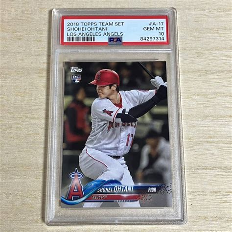 【未使用に近い】【psa10】大谷翔平 Shohei Ohtani 2018 Topps Team Set Angels Rc Rookie