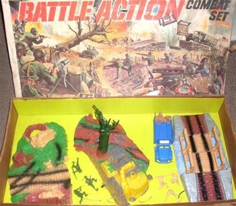 Battle Action Combat Playset By Ideal Childhood Toys Army Men Toys