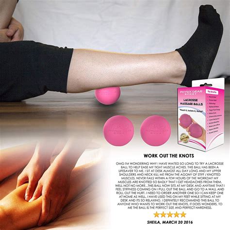 Buy Lacrosse Balls Foot Massage Ball Deep Tissue Myofascial Release