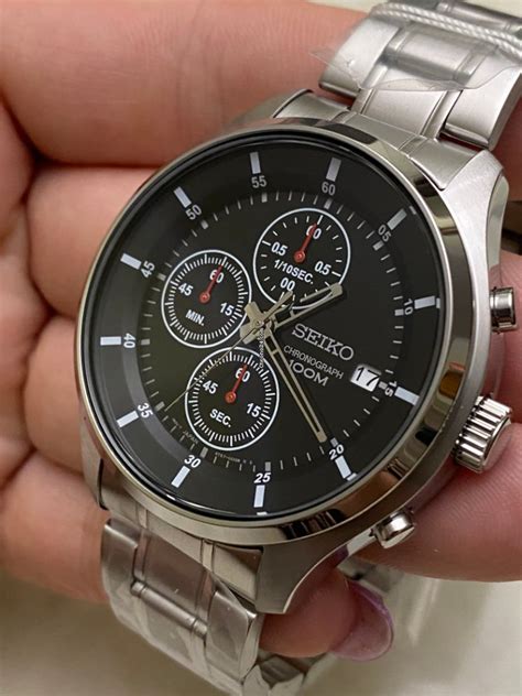 Seiko Chronograph Date Water Resist M Ss Watch Sks P For For