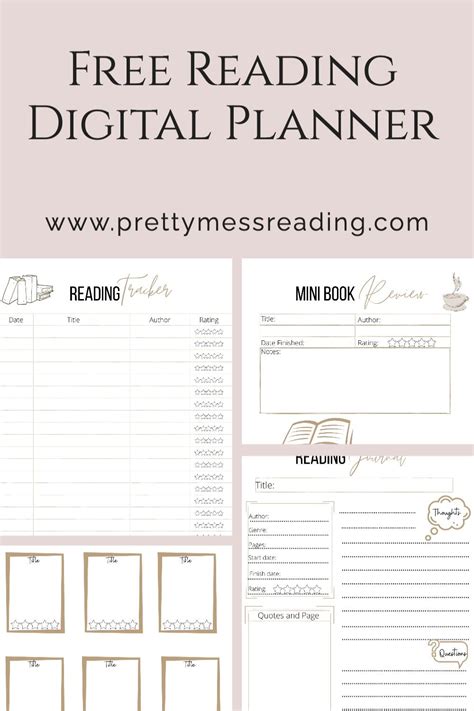 Free Digital Reading Journal Template Web With Adobe Express, It’s Free And Easy To Make, Save ...