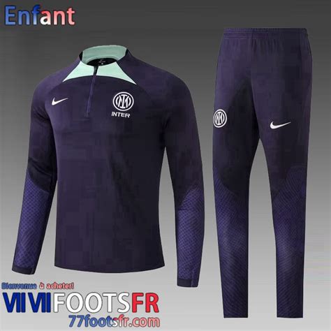 Promo Inter Milan Survetement De Foot Enfant Bleu Tk