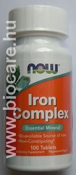 Iron Complex Tabletta Now Biocare