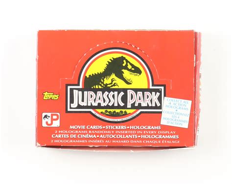 Topps 1992 Jurassic Park Trading Card Box With 36 Packs Pristine