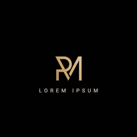 Premium Vector Minimal Creative Initial Based Pm Logo And Mp Logo