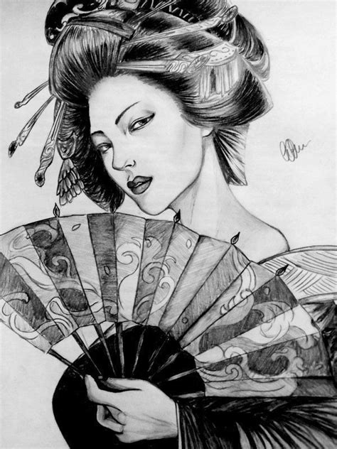 Pin By Pamela On Designs Stencils Templates And Ideas Geisha Tattoo