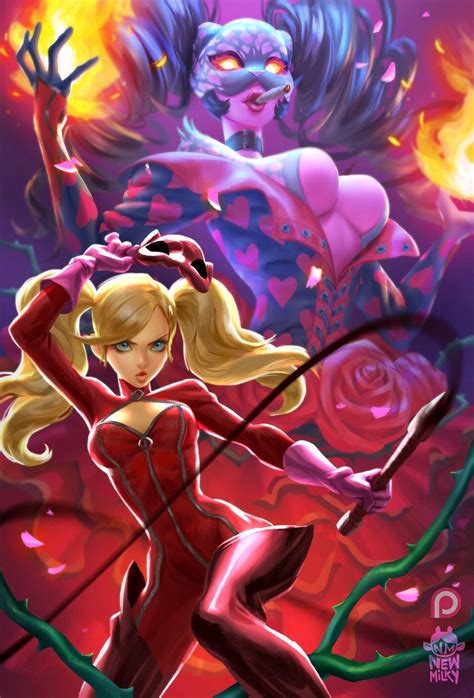 Ann Takamaki Card Art Persona 5 Concept Art Characters