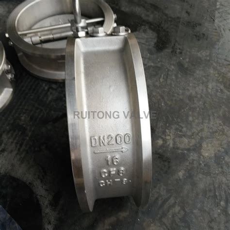 Cast Steel Dual Plate Check Valve Zhejiang Ruitong Valve Co Ltd