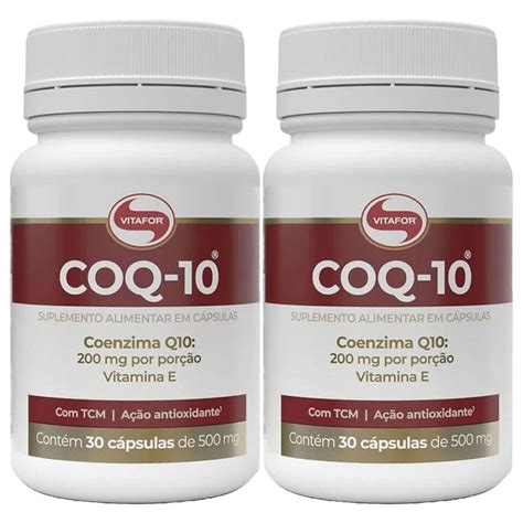 Kit 2X Coenzima COQ 10 30 Cápsulas Vitafor OtimaNutri