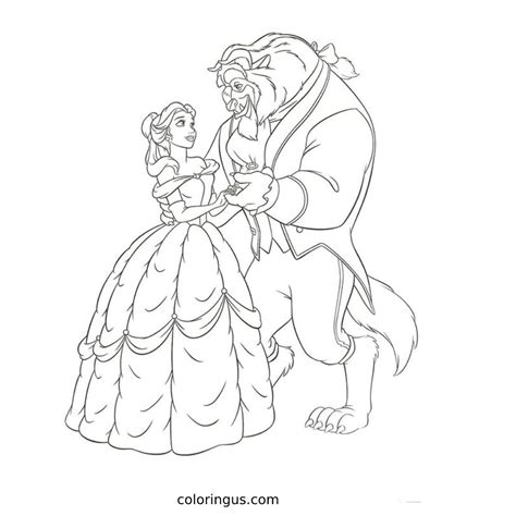 Beauty And The Beast Coloring Pages (Free Printable PDF)