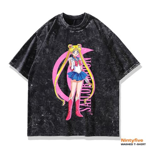 Camisa Sailor Moon Oversize Lavado Anime Sailor Moon Shopee México