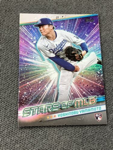 Topps Series Yoshinobu Yamamoto Rookie Card Stars Of Mlb Smlb