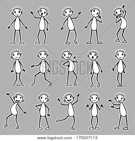 Stick Figure Doodle Vector Photo Free Trial Bigstock