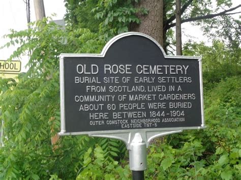 Old Rose Cemetery Historical Marker