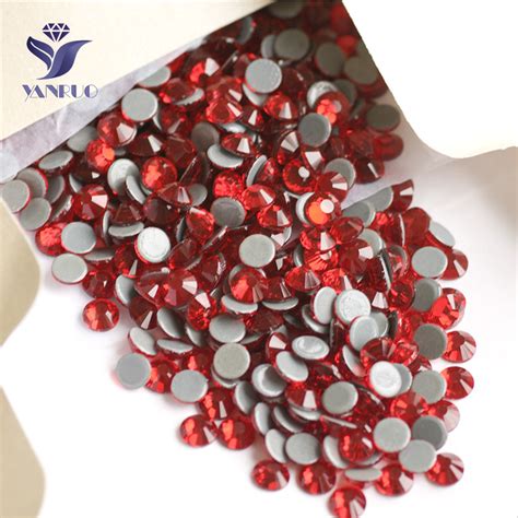 Yanruo Hf Ss Ss Siam Crystal Loose Beads Hot Fix Rhinestone