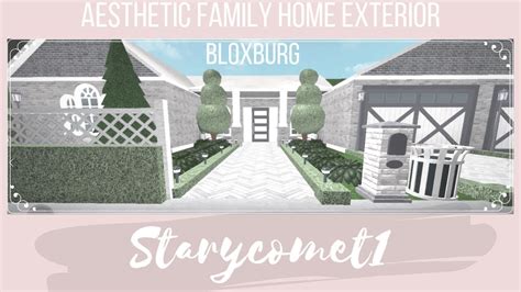 Aesthetic House Bloxburg Exterior : Aesthetic family home | house build.