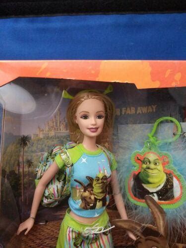 Shrek Barbie Doll Mattel Dreamworks With Ogre Keychain Nib H