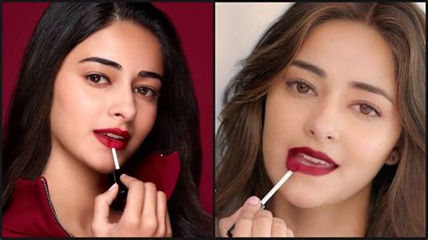 What A Beauty Ananya Panday And Her Most Sensuous Red Lipstick Shades